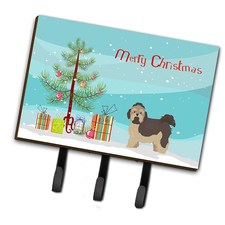 Carolines Treasures Russian Tsvetnaya Bolonka Lap Dog Christmas Tree Leash or Key Holder CK3483TH68